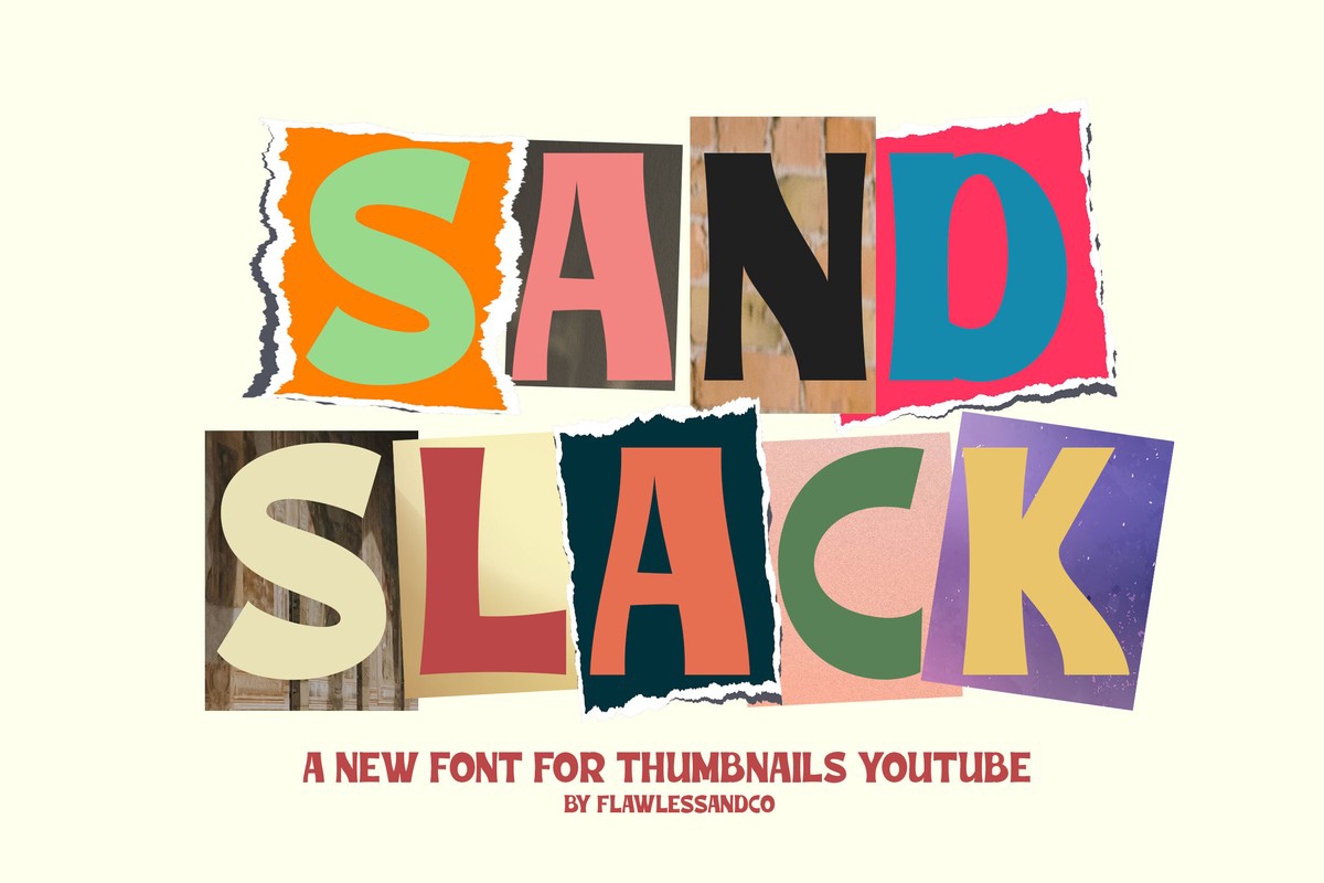 Sand Slack Font preview