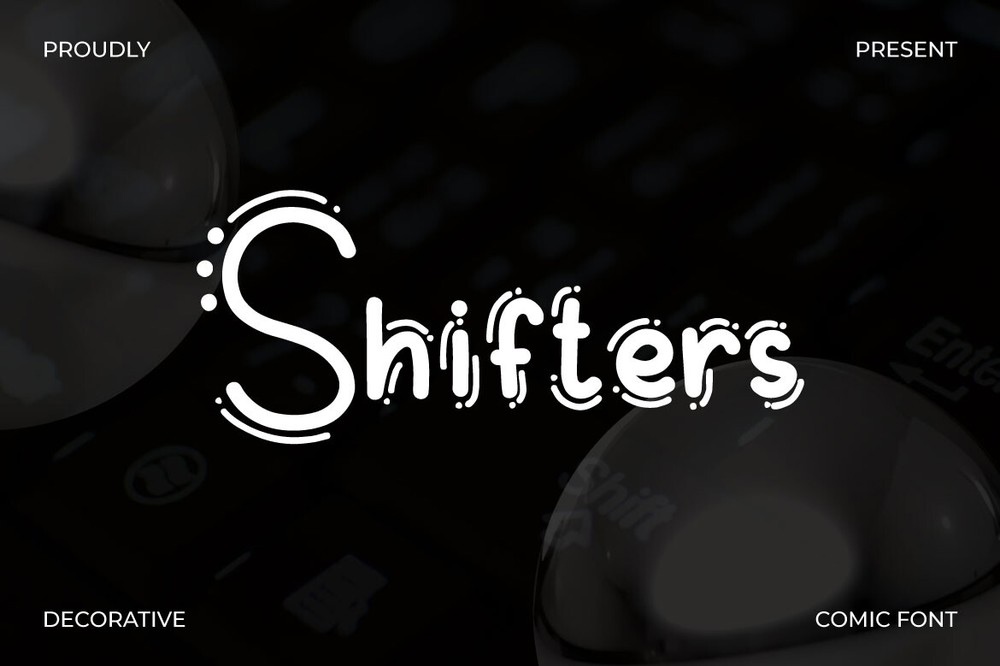 Shifters Font preview