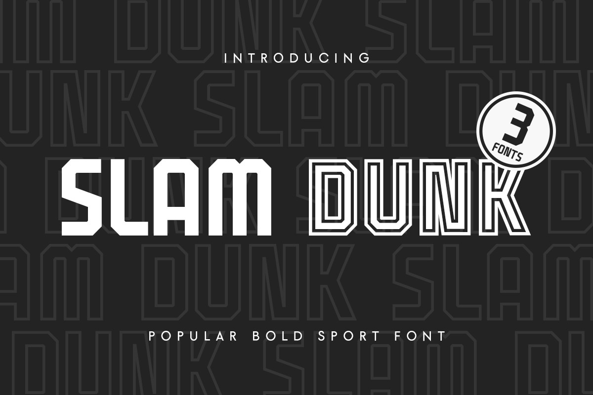 Slam Dunk Font preview