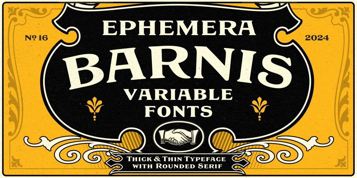 EFCO Barnis Font preview