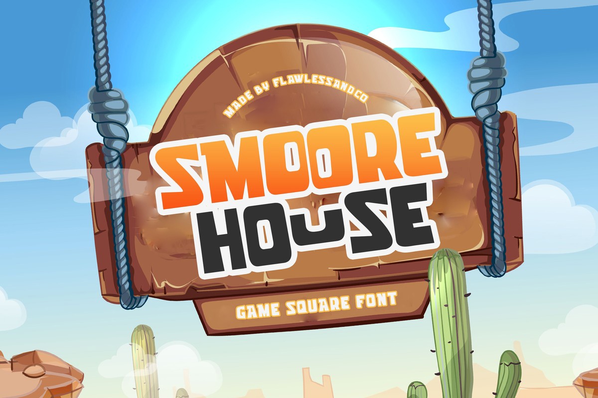 Smoore House Font preview