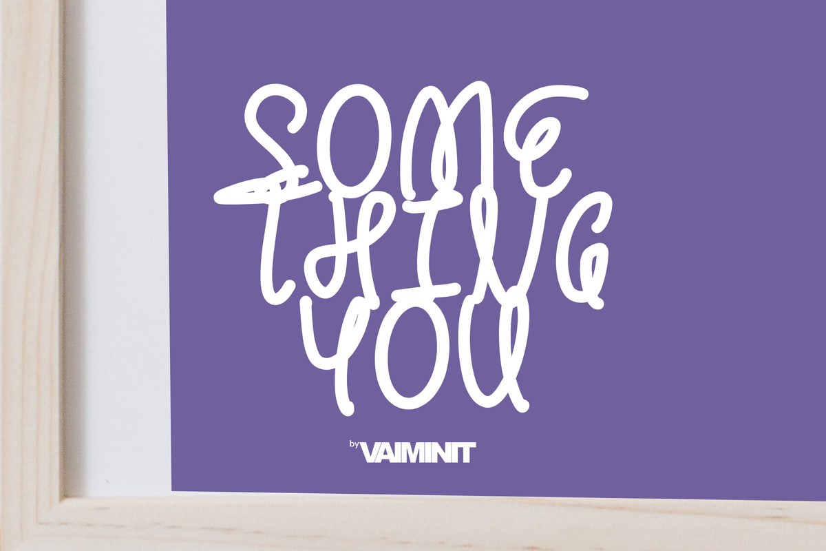 Something You Font preview