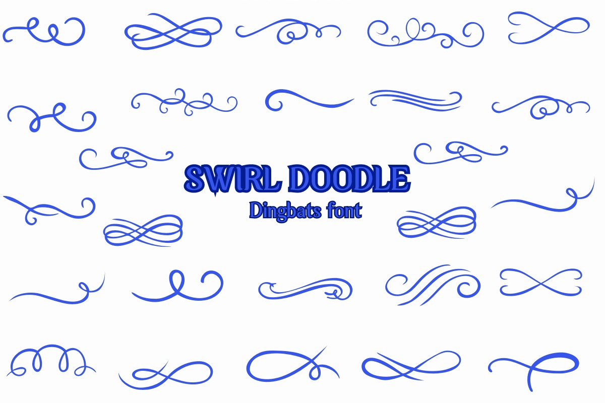 Swirl Doodle Regular Font preview