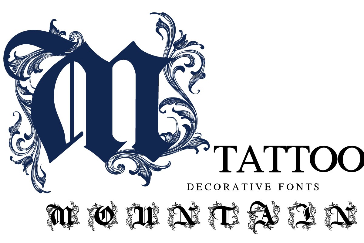 Tattoo Mountain Font preview