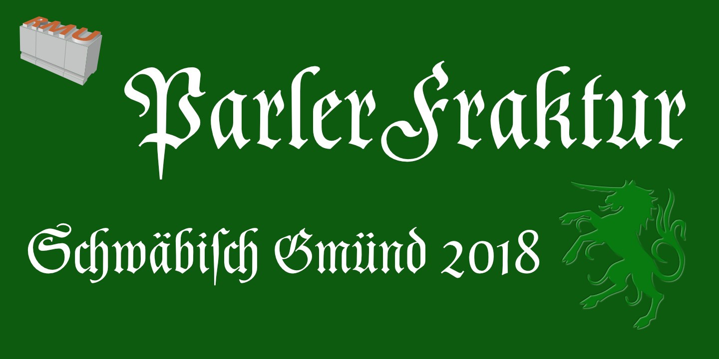 Parler Fraktur Font preview