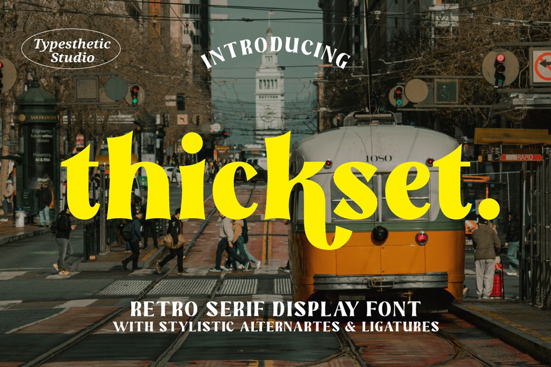 Thickset Font preview