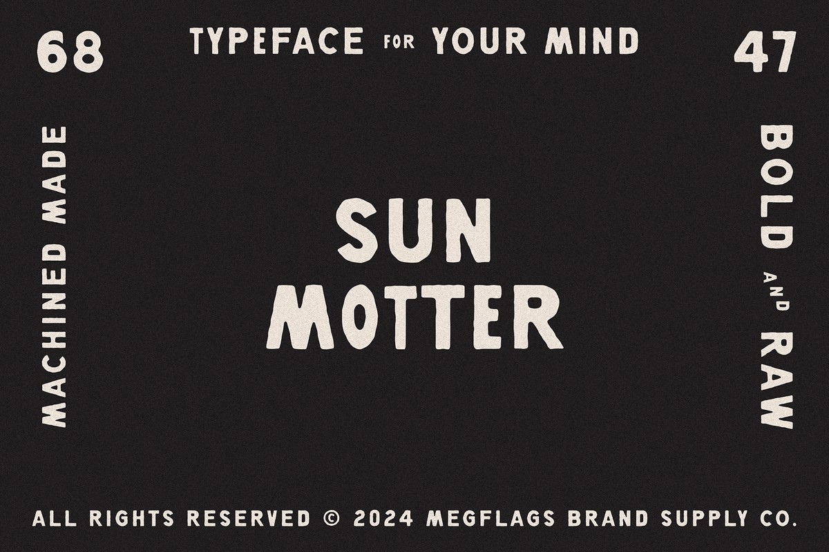 Sun Motter Font preview