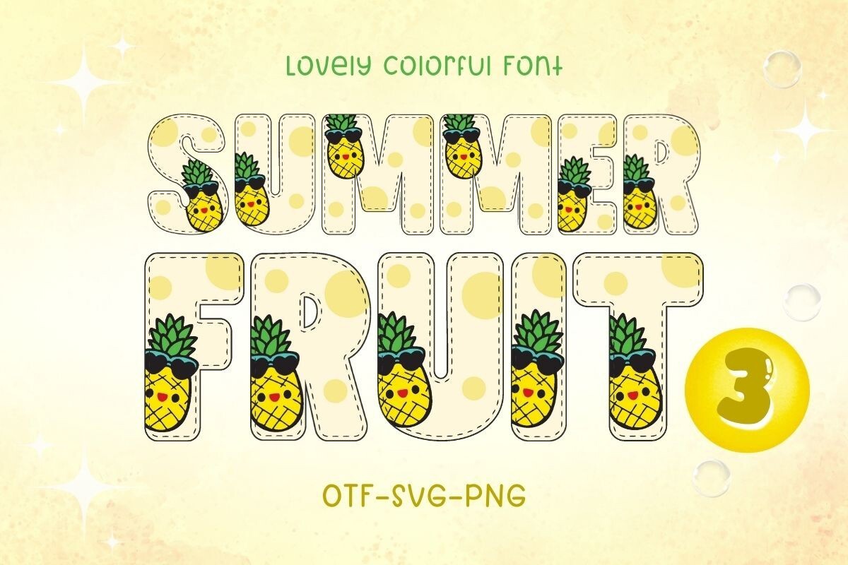 Summer Fruit 3 Font preview