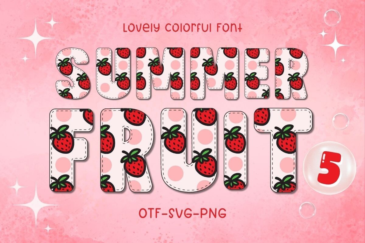 Summer Fruit 5 Regular Font preview