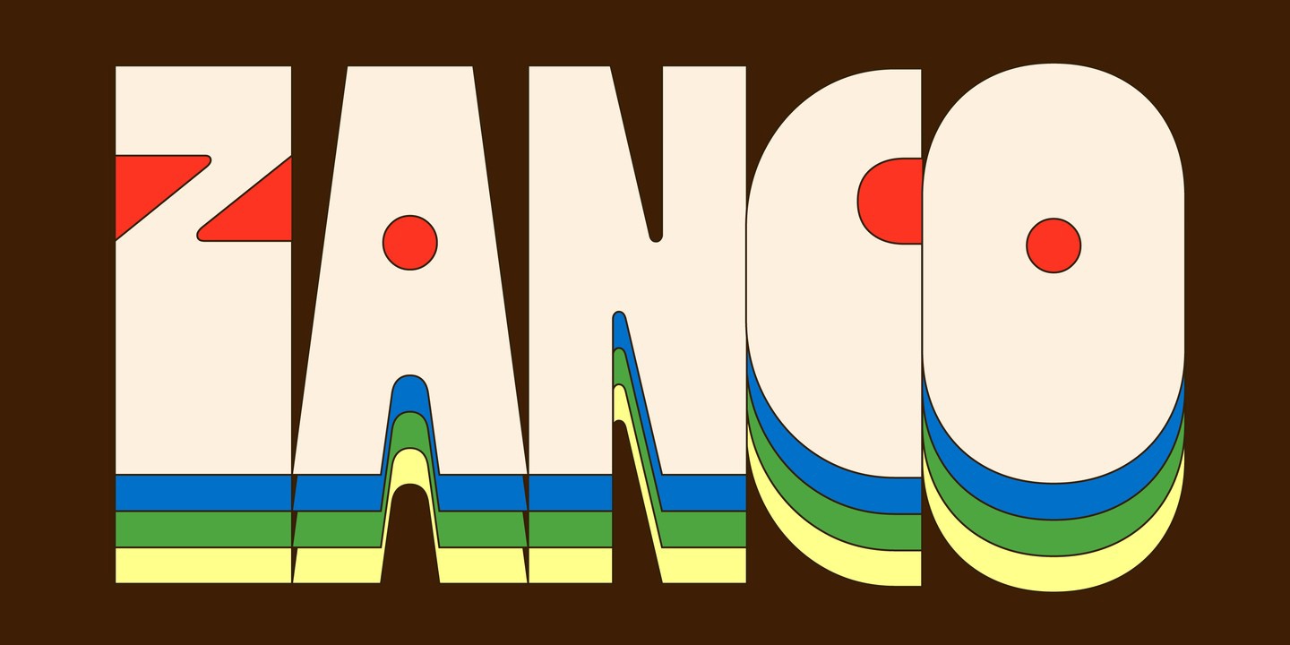 Zanco Thin Font preview