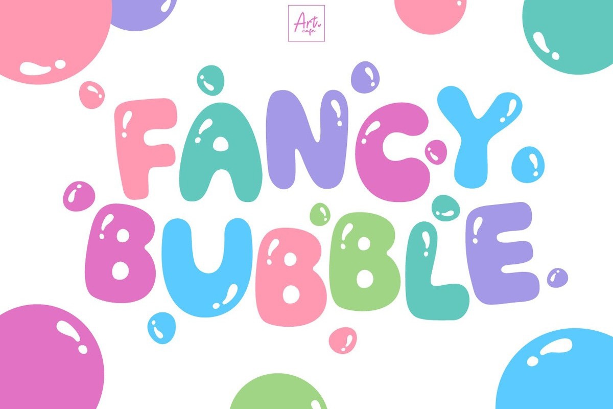 Fancy Bubble Font preview