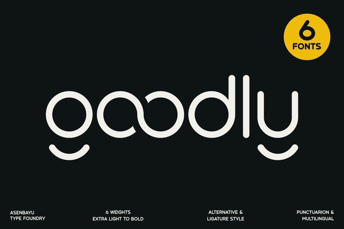 Goodly Light Font preview