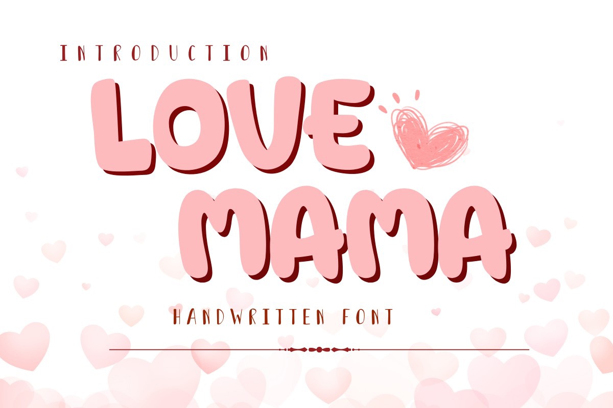 Love Mama Regular Font preview