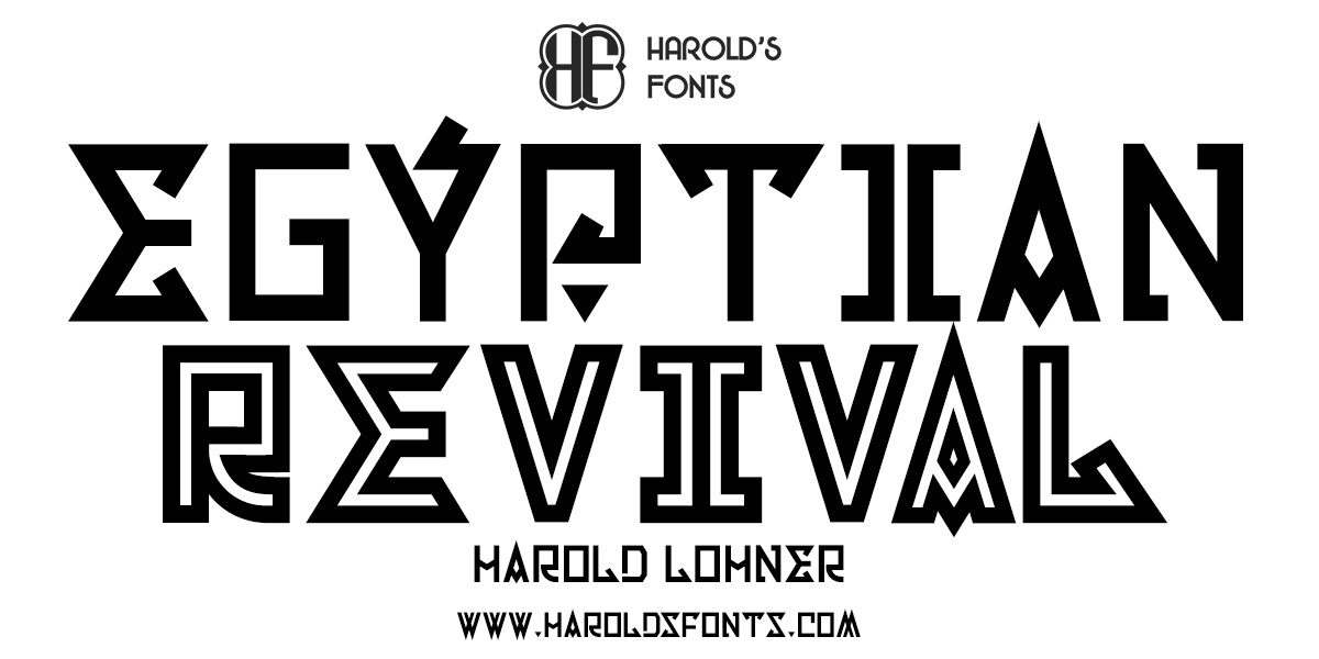 Egyptian Revival Font preview