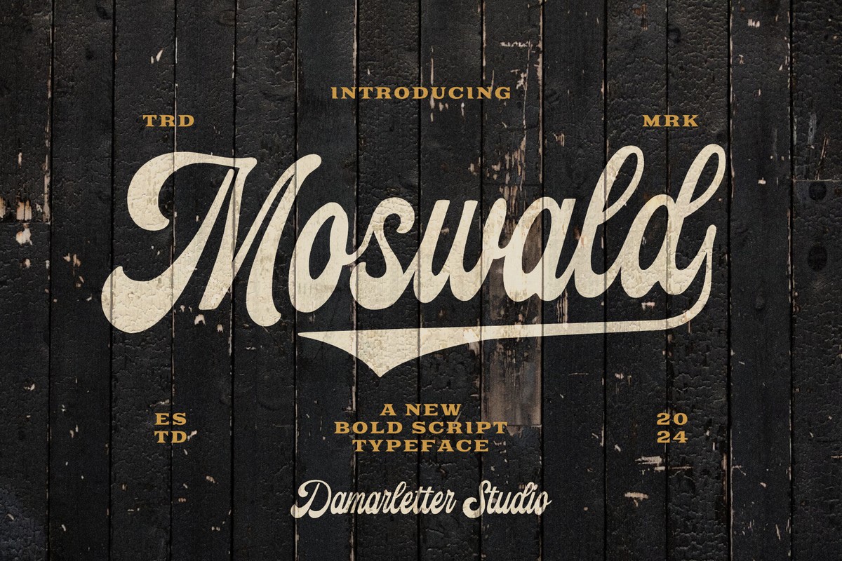 Moswald Font preview