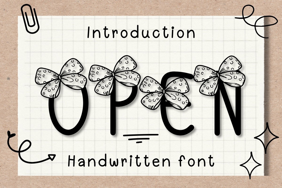 Open Font preview