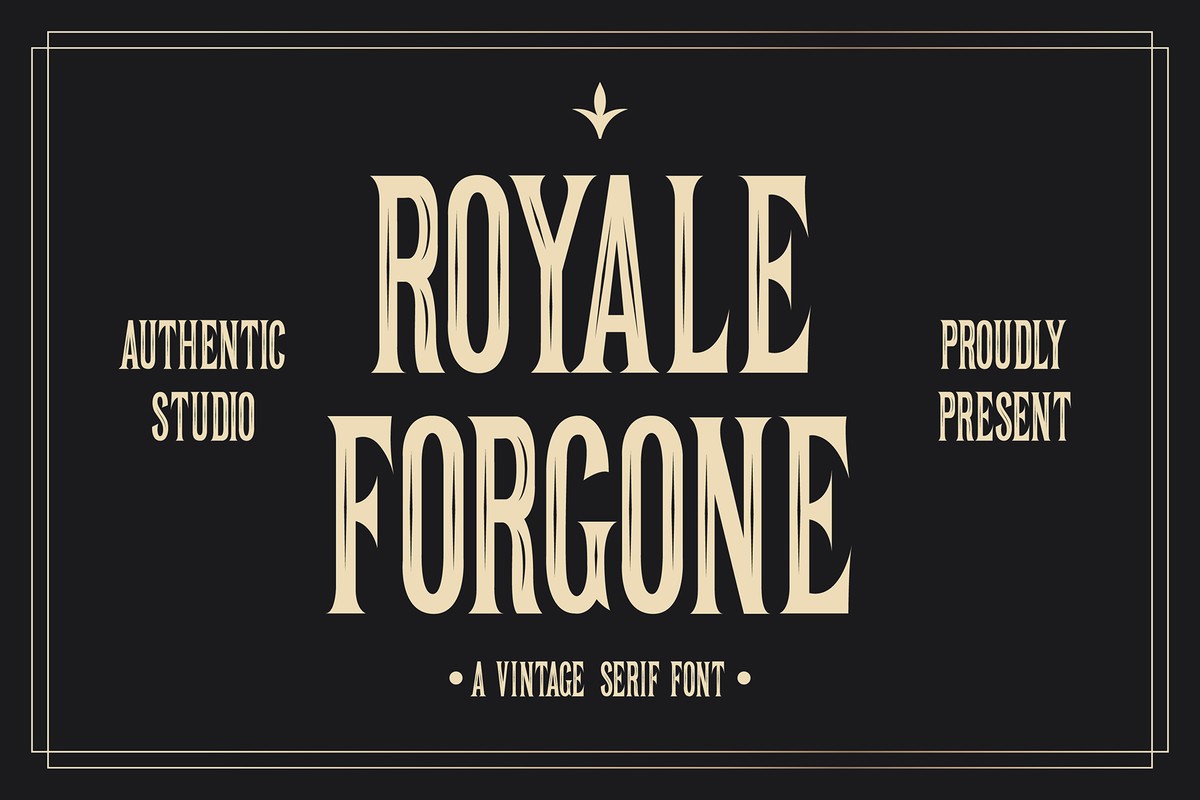 Royale Forgone Font preview