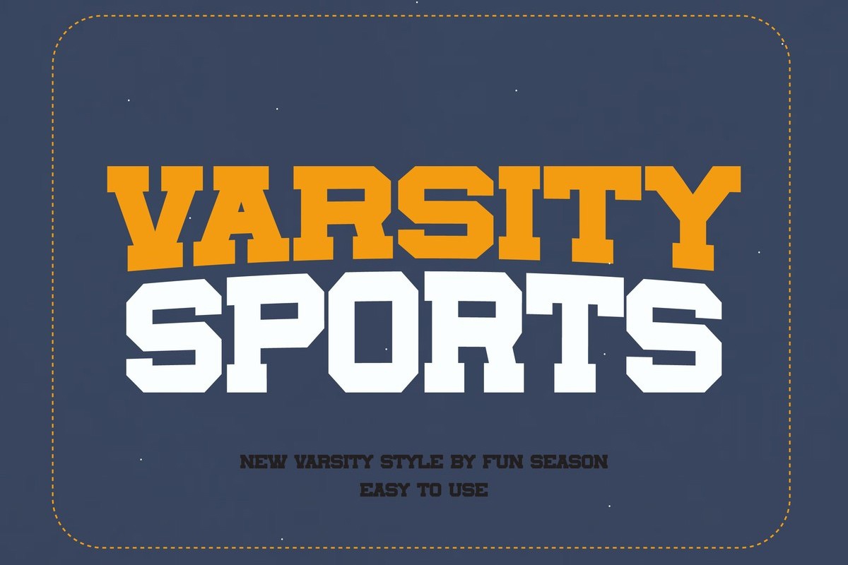 Varsity Sports Font preview