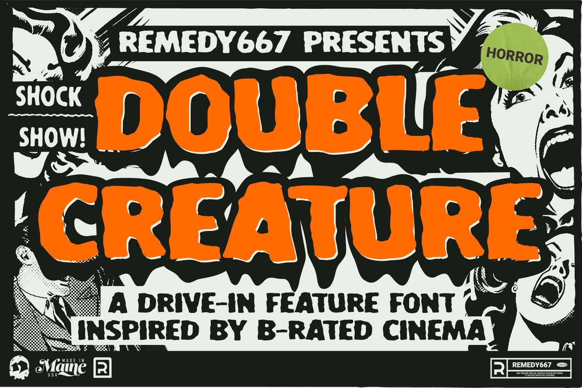 Double Creature Font preview