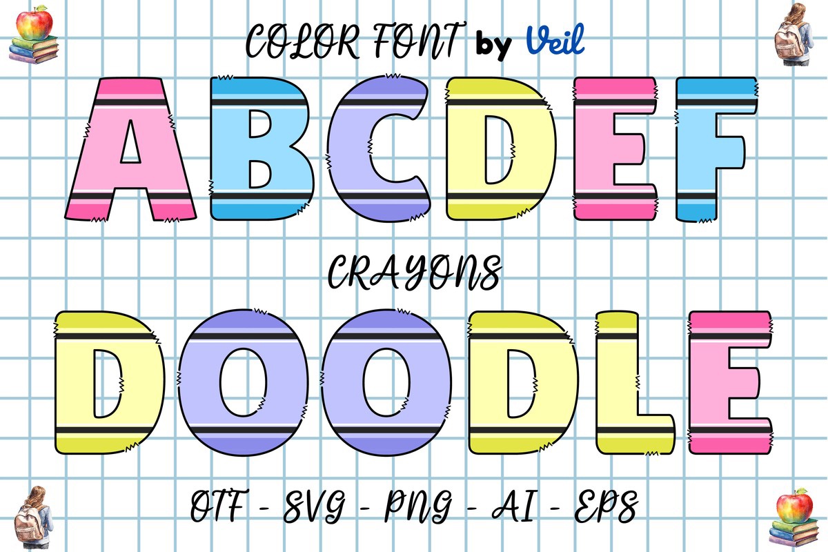 Crayons Regular Font preview