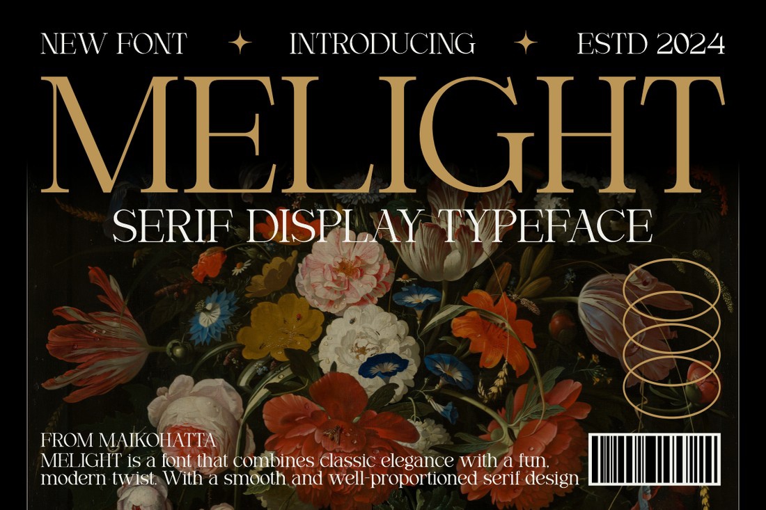 Melight Font preview