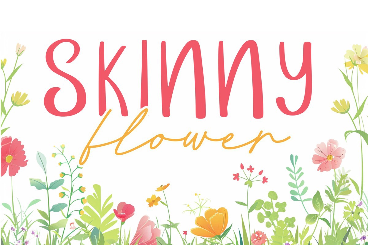 Skinny Regular Font preview