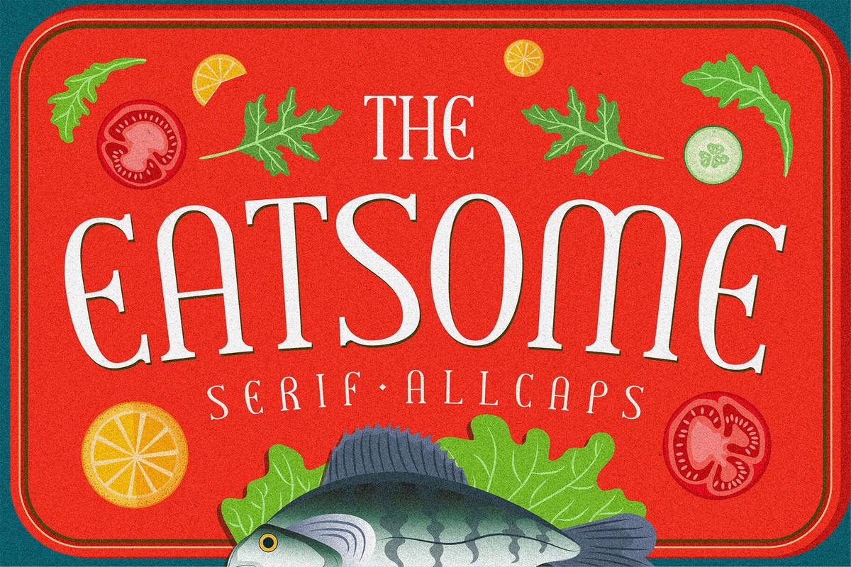 The Eatsome Font preview