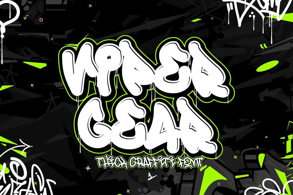 Viper Gear Font preview