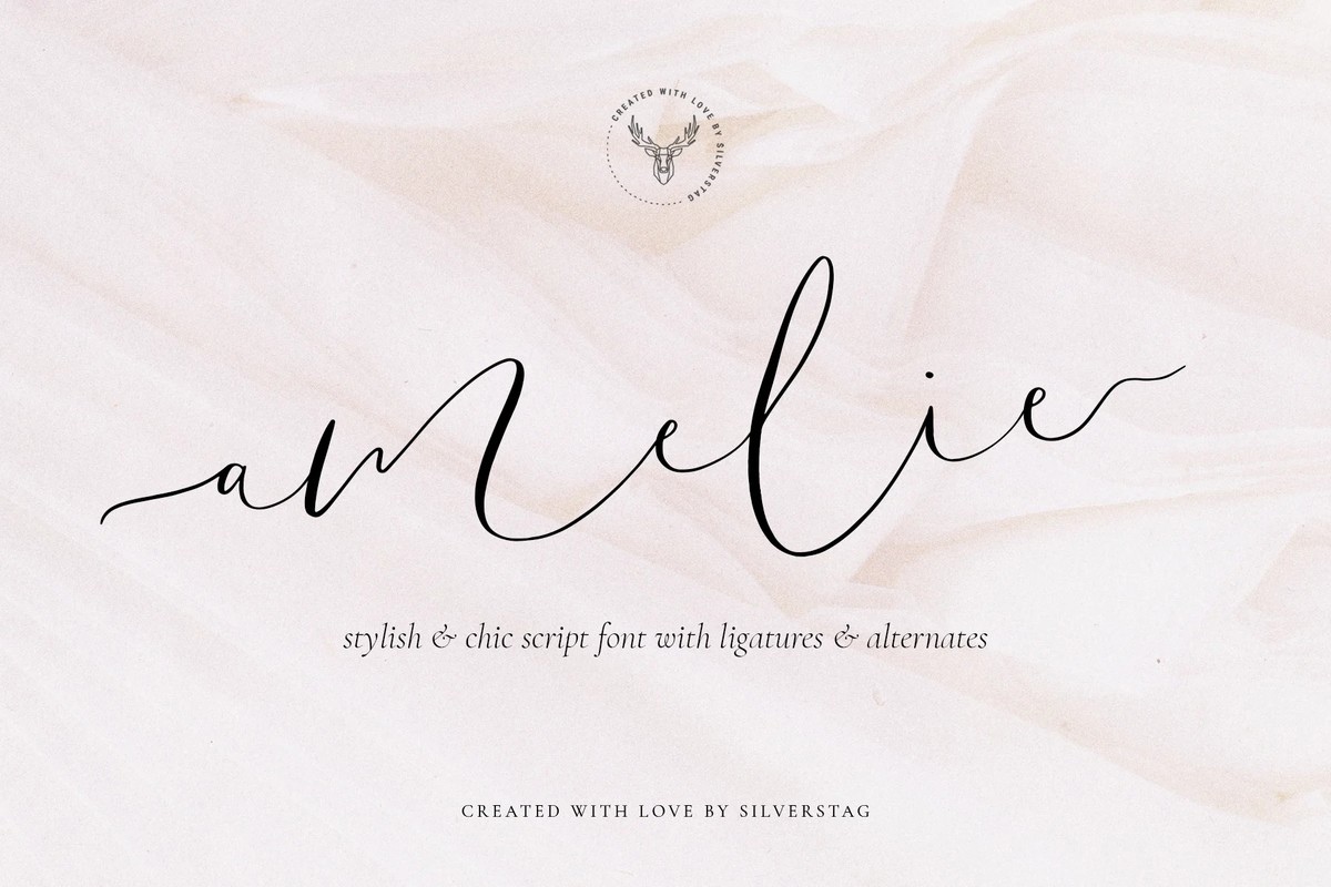 Amelie Signature Font preview