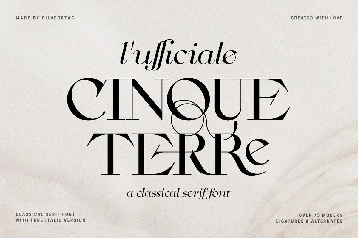 Cinque Terre Regular Font preview