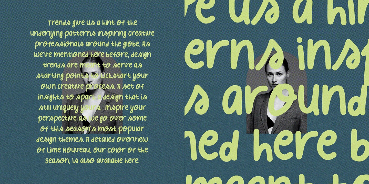 Dusty Lime Font preview