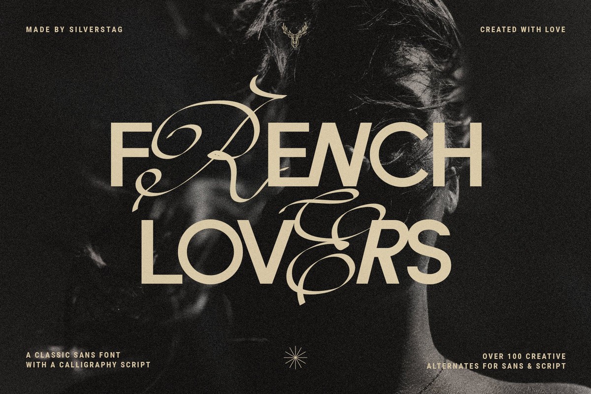 French Lovers Font preview