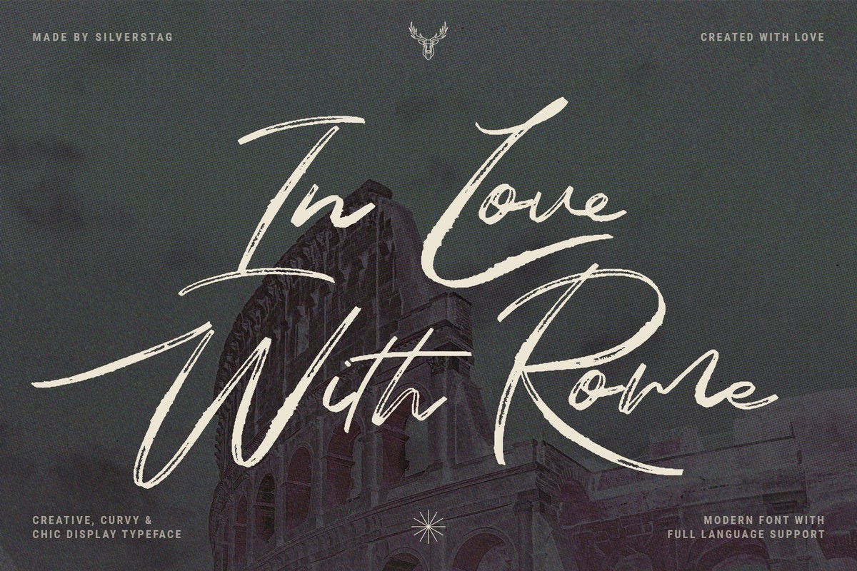 In Love With Rome Font preview