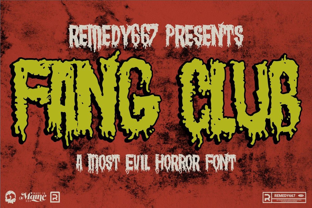 Fang Club Font preview