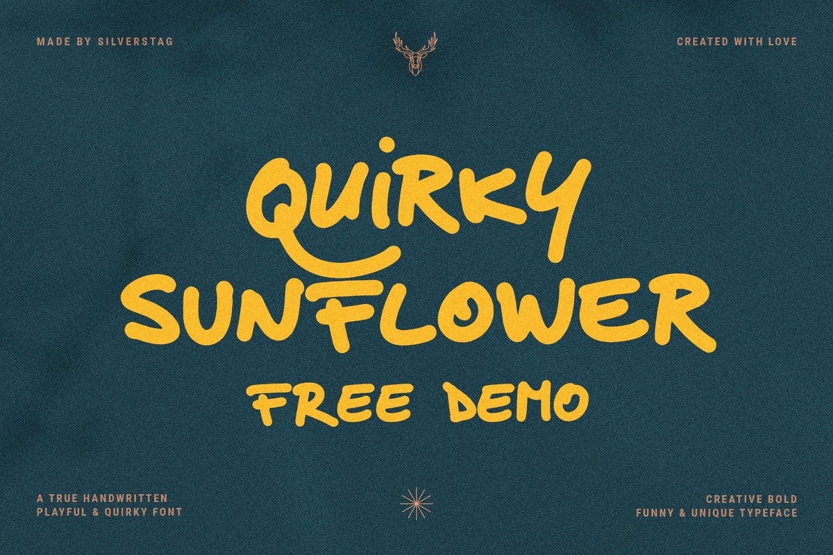 Quirky Sunflower Regular Font preview