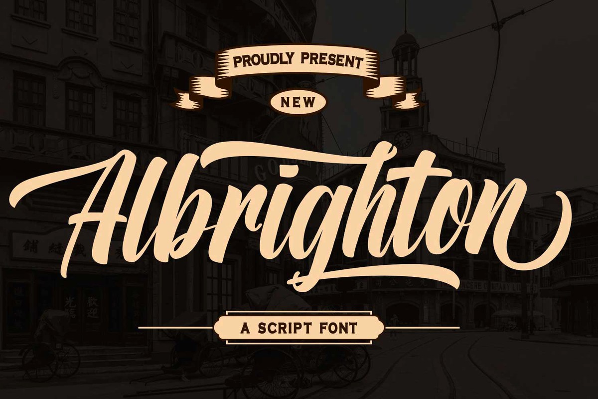 Albrighton Font preview