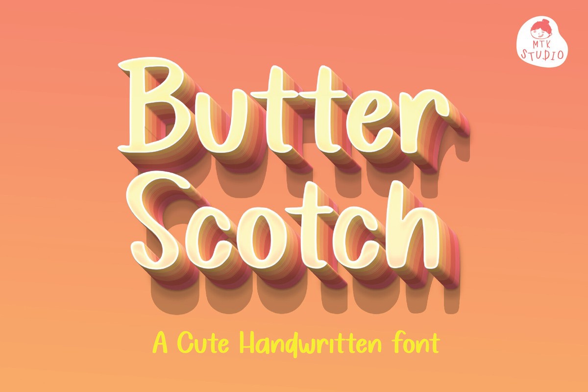 ButterScotch Font preview