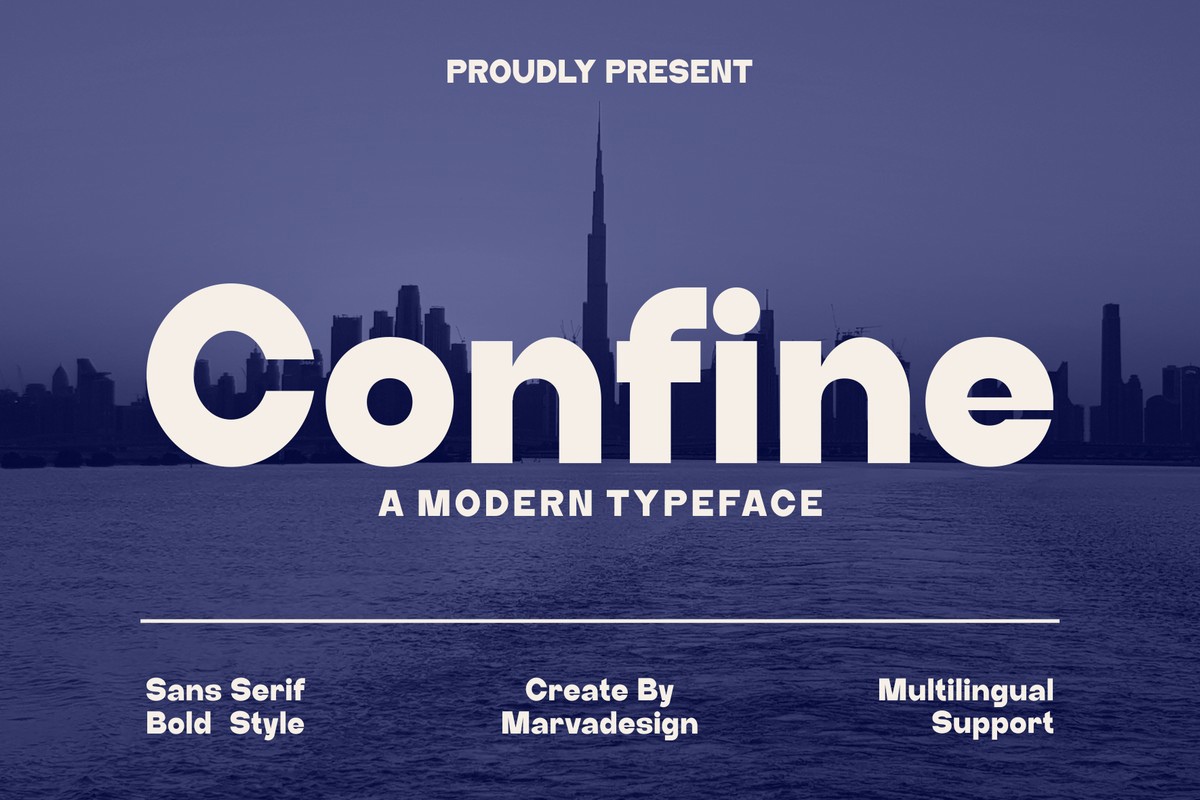 Confine Regular Font preview