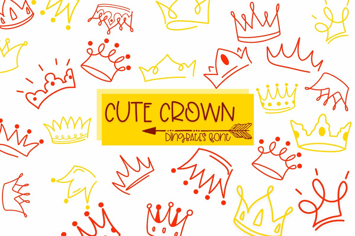 Cute Crown Font preview