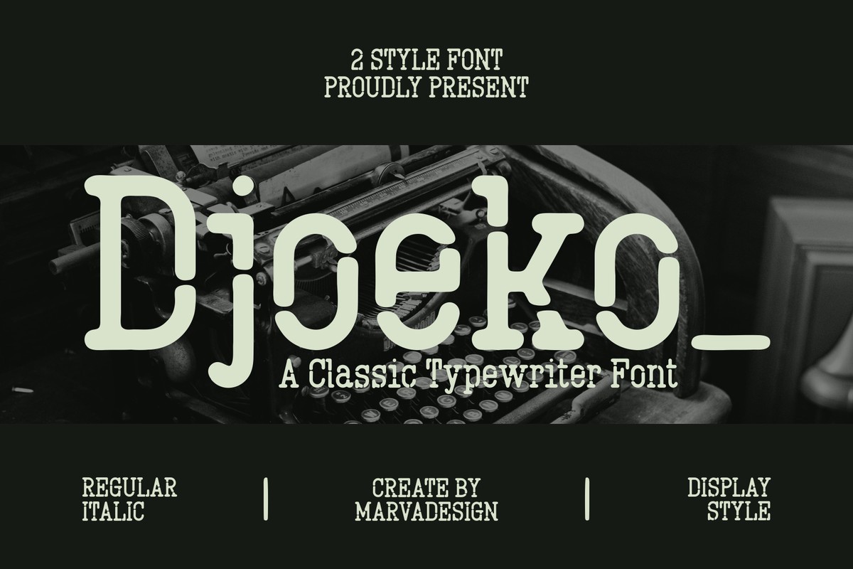 Djoeko Font preview