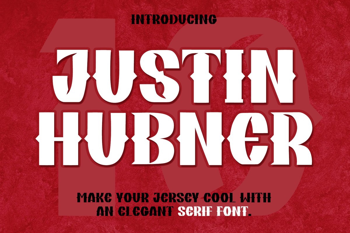 Justin Hubner Font preview