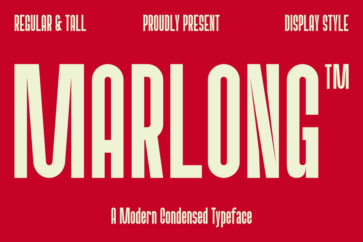 Marlong Font preview