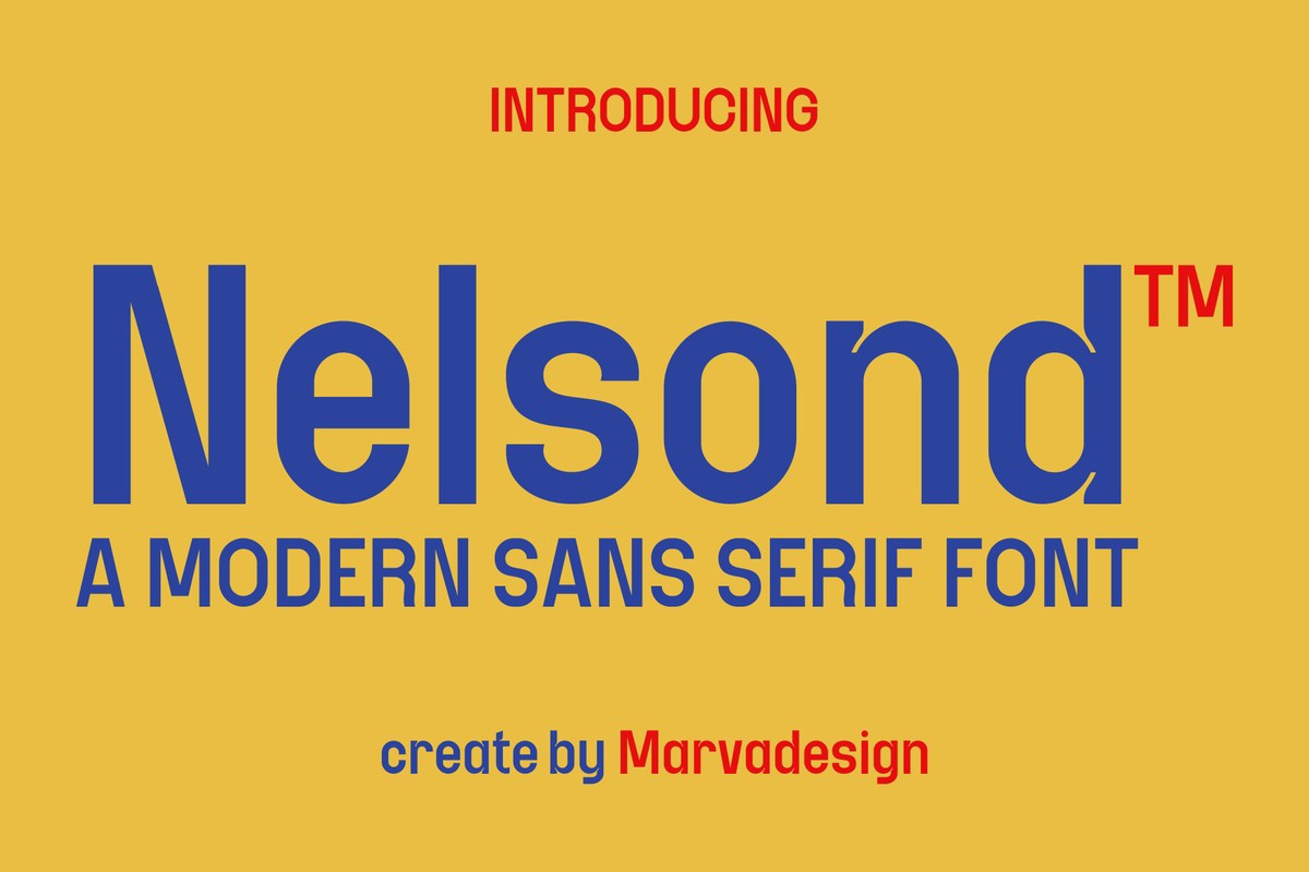 Nelsond Font preview