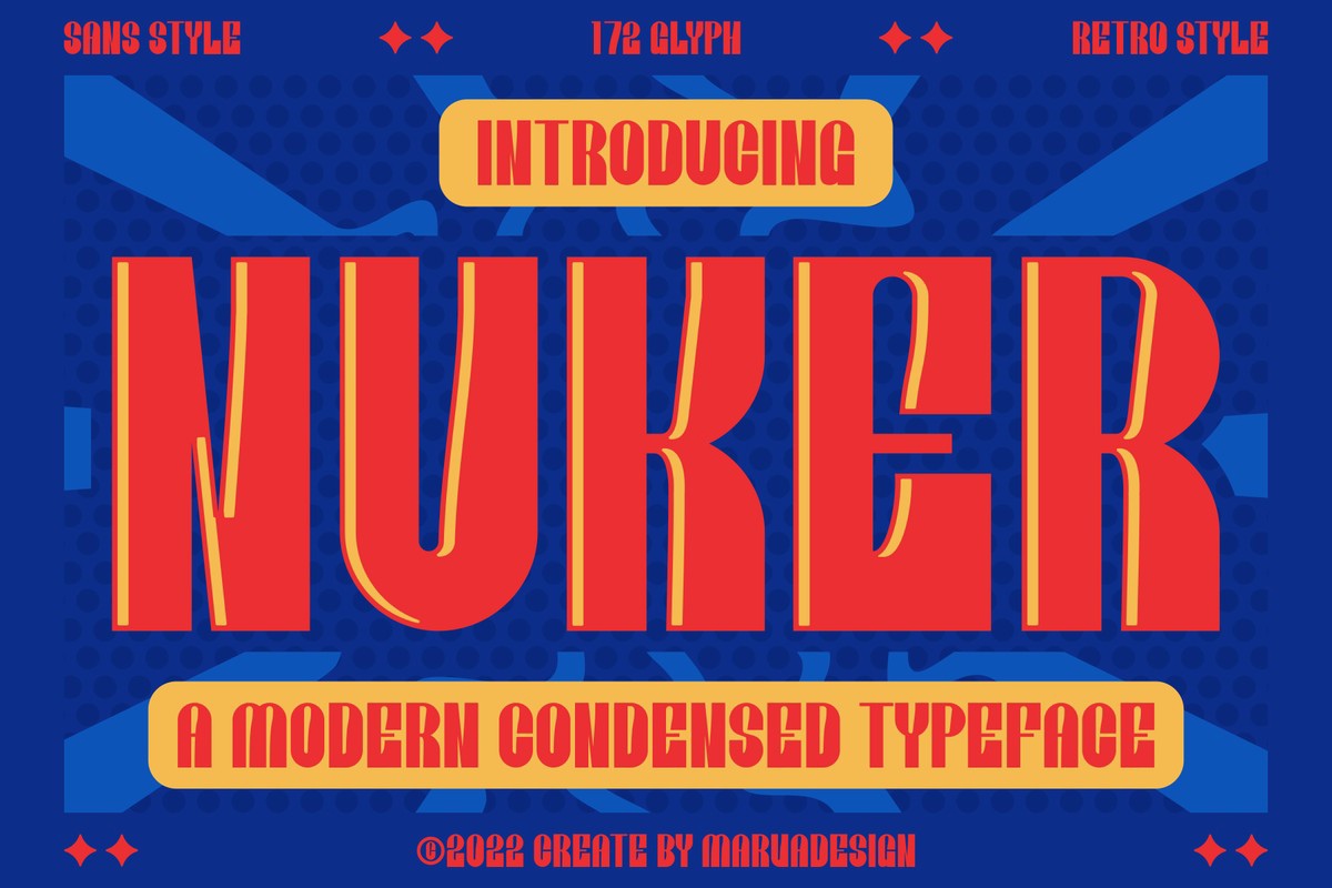 Nuker Font preview