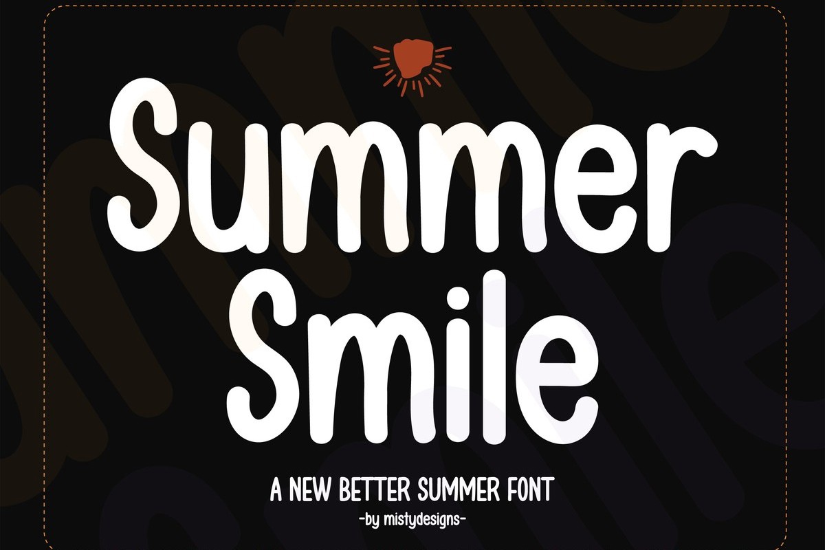 Summer Smile Regular Font preview