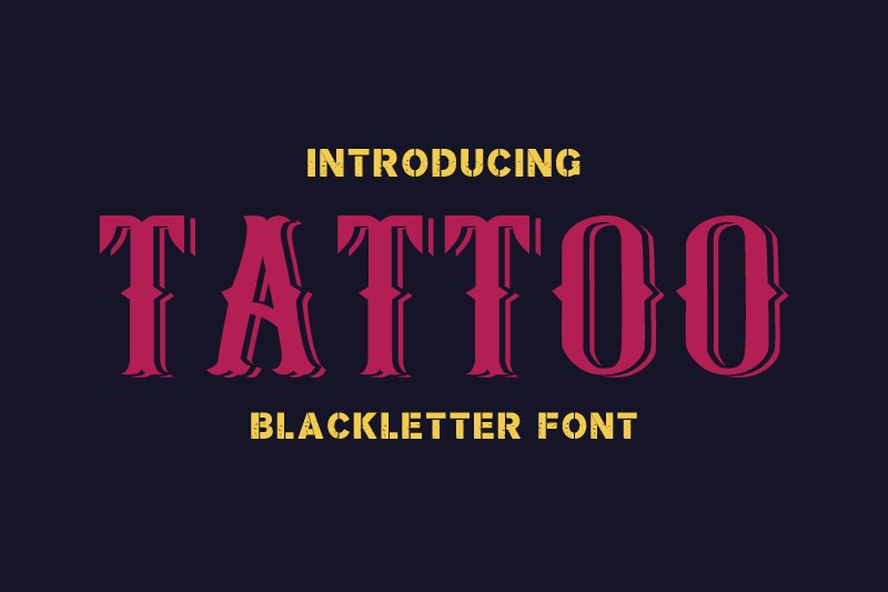 Tattoo Font preview