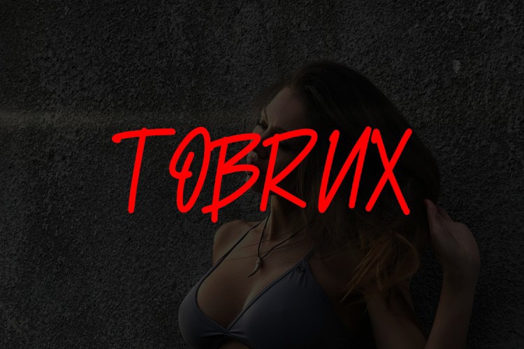 Tobrux Font preview