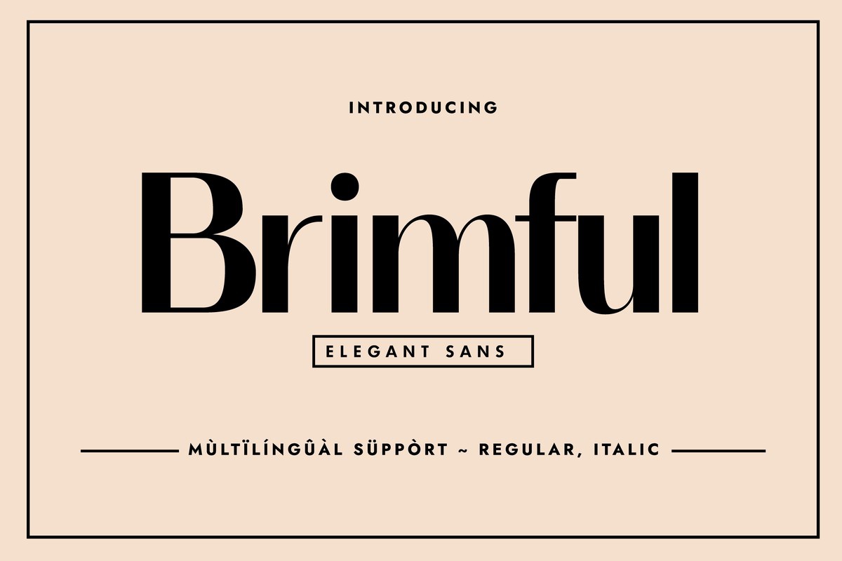 Brimful Font preview