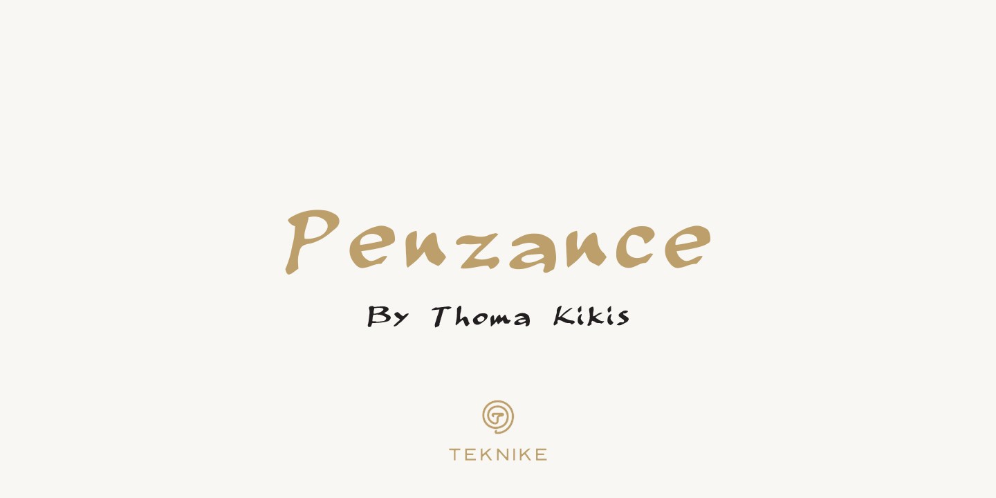 Penzance Font preview