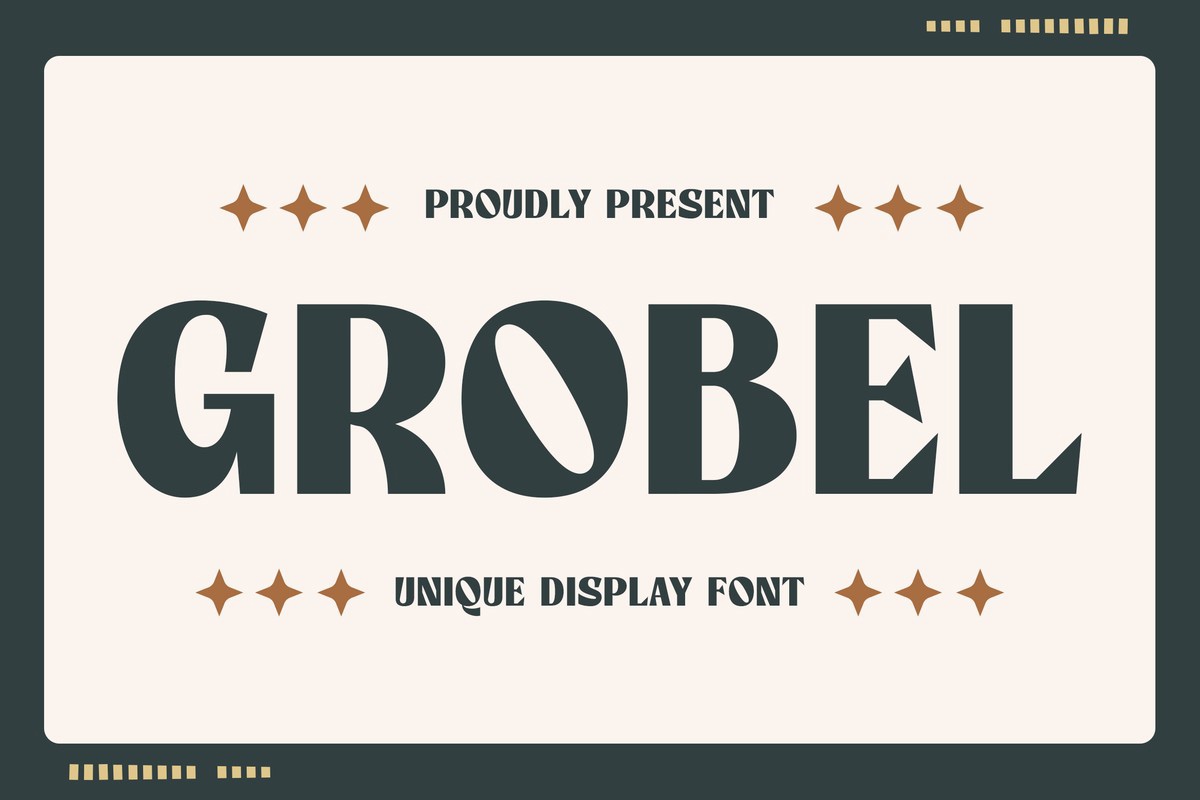 Grobel Font preview